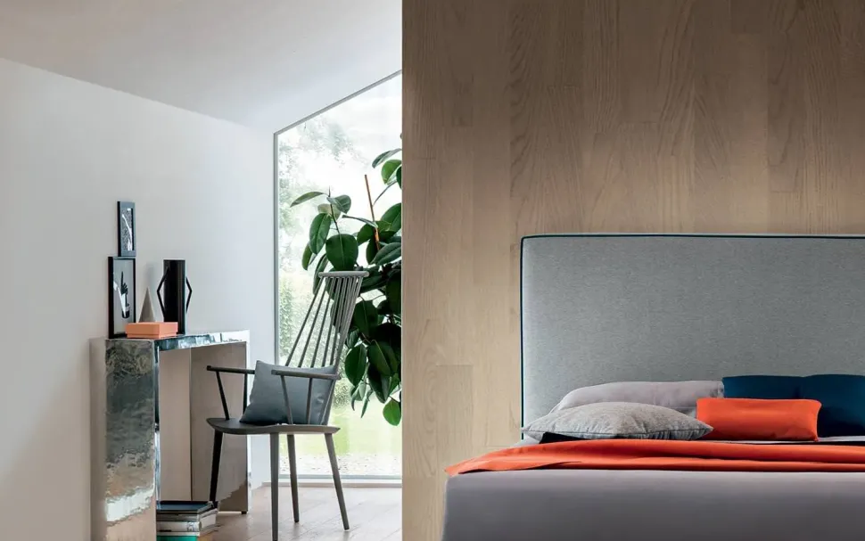 Letto matrimoniale moderno Charles Felis a prezzo ribassato