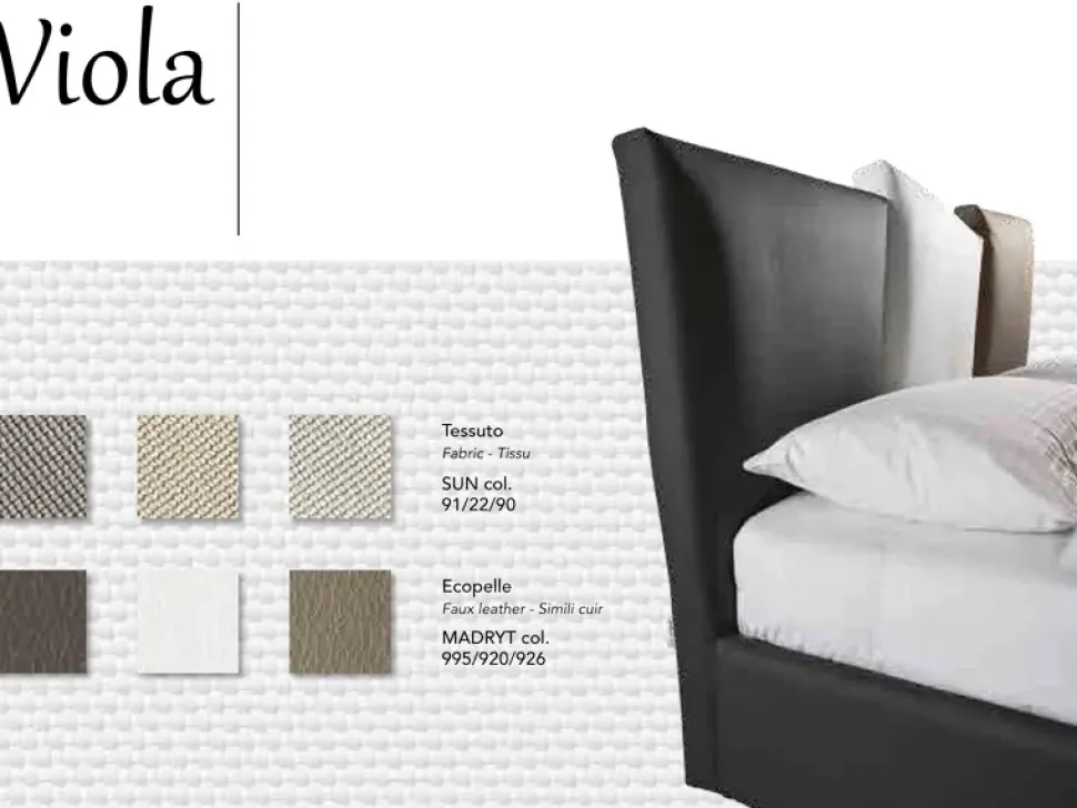Letto matrimoniale moderno Viola Stilfar scontato 18%