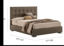 Letto matrimoniale moderno Victor plus V&nice a prezzo scontato