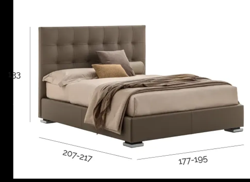Letto matrimoniale moderno Victor plus V&nice a prezzo scontato