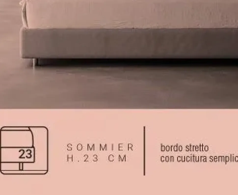 Letto matrimoniale moderno Dedalo * Biba salotti a prezzo ribassato