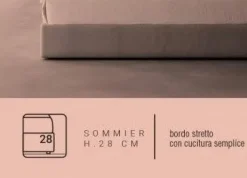 Letto matrimoniale moderno Dedalo * Biba salotti a prezzo ribassato