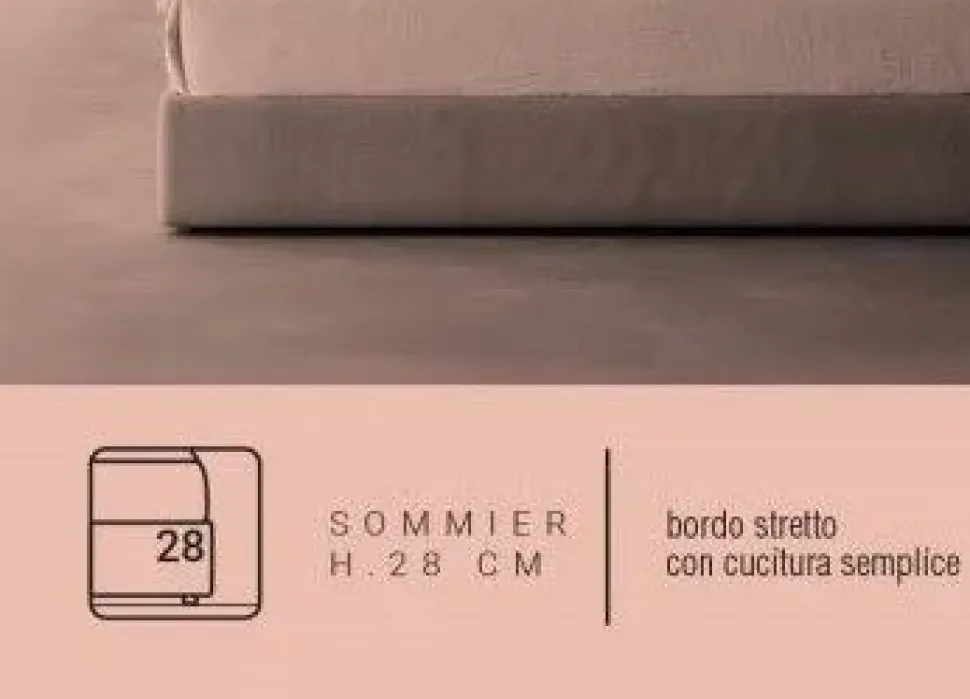 Letto matrimoniale moderno Dedalo * Biba salotti a prezzo ribassato