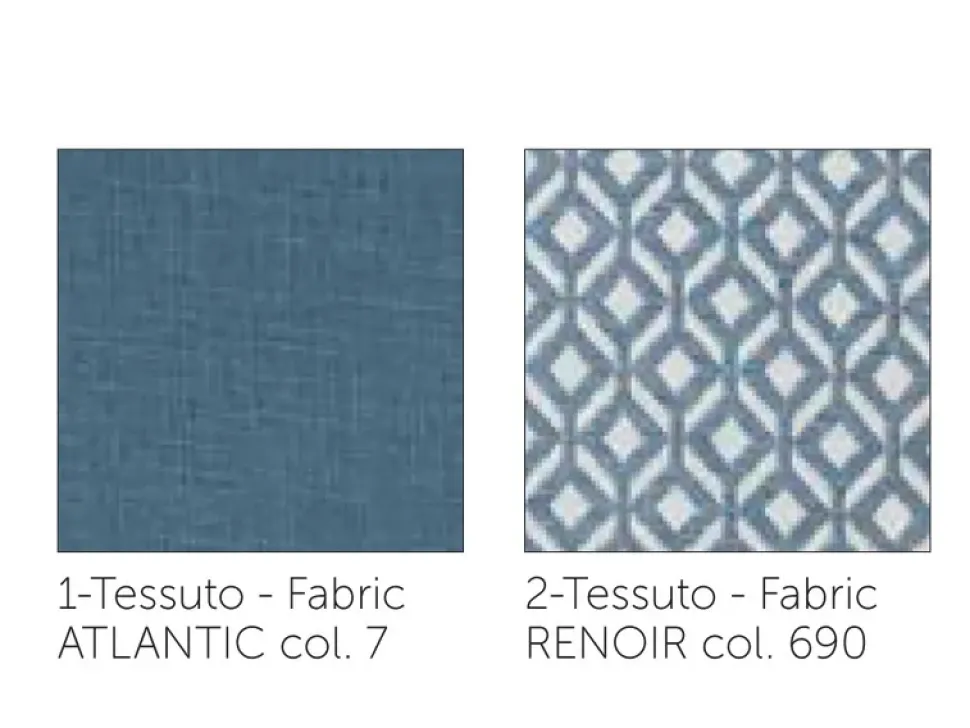 Letto matrimoniale moderno Flavia tessuto Stilfar a prezzo scontato