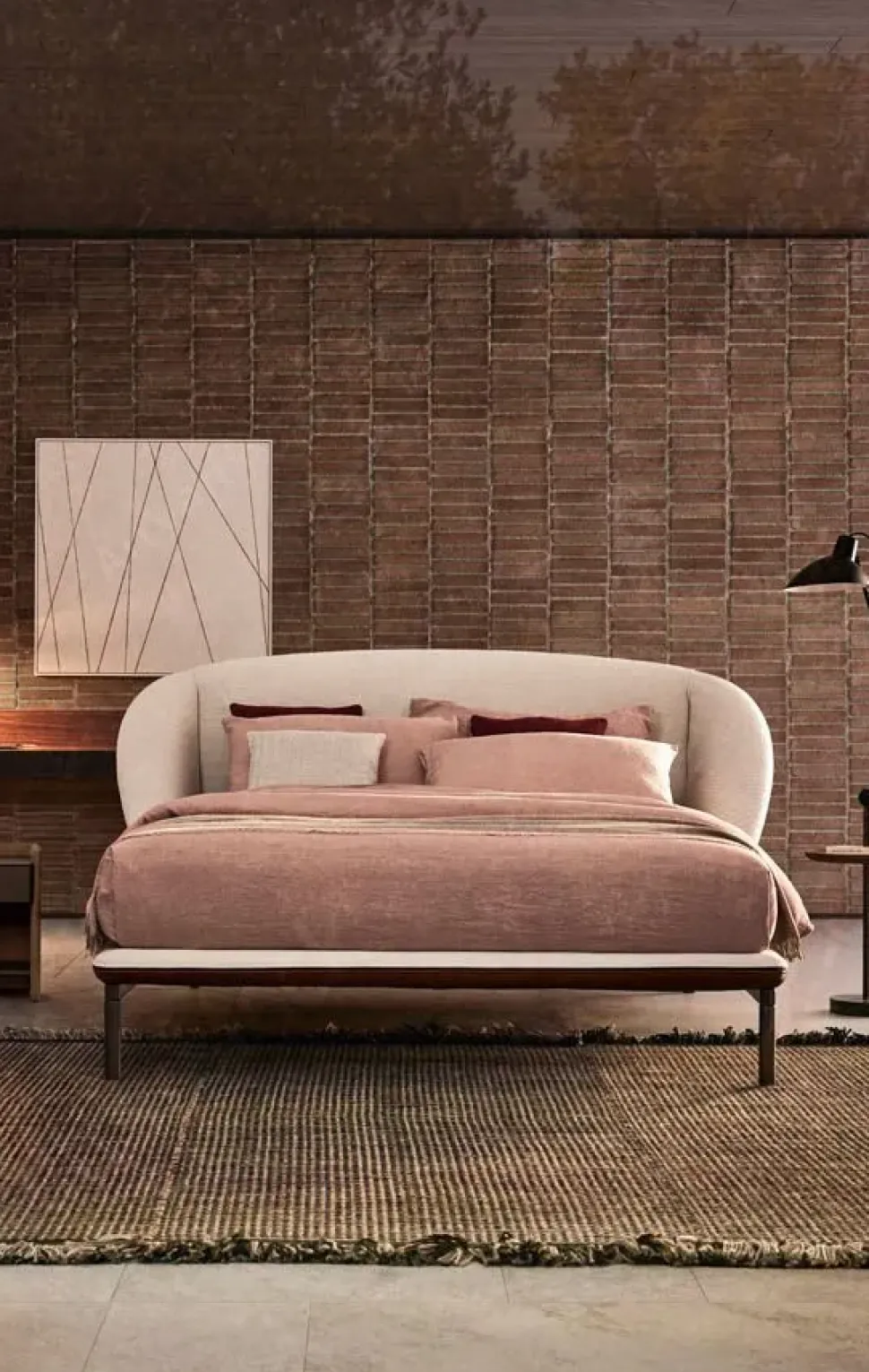 Letto matrimoniale moderno Domenica Pianca a prezzo scontato