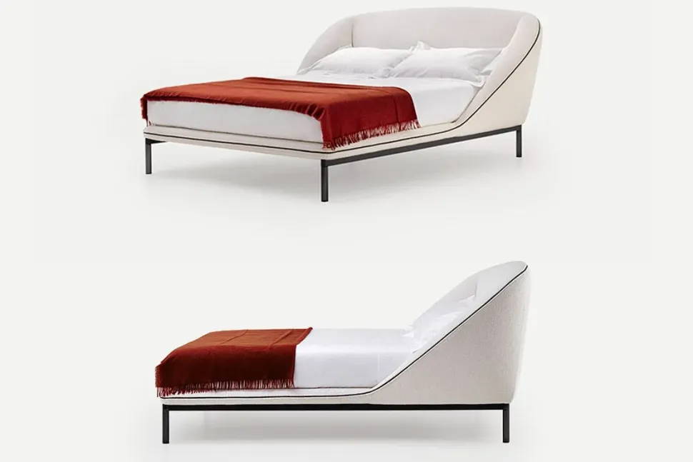 Letto matrimoniale moderno Domenica Pianca a prezzo scontato