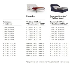 Letto matrimoniale moderno Domenica Pianca a prezzo scontato