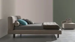 Letto matrimoniale moderno Academy piuma Twils a prezzo ribassato