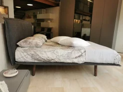 Letto matrimoniale moderno Aladino Pianca a prezzo scontato