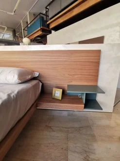 Letto matrimoniale moderno Wall system Mobilgam a prezzo ribassato