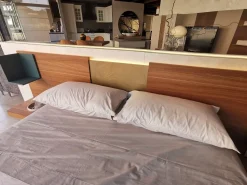 Letto matrimoniale moderno Wall system Mobilgam a prezzo ribassato