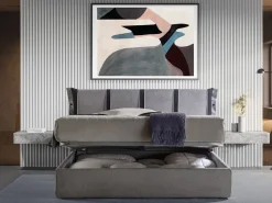 Letto matrimoniale moderno Q Crippa salotti a prezzo ribassato