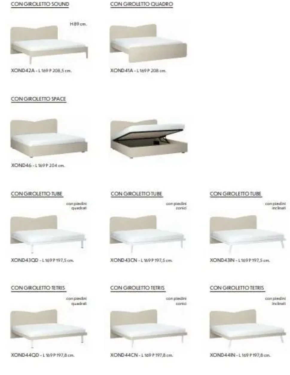 Letto matrimoniale Onda matrimoniale Zg mobili con un ribasso IMPERDIBILE