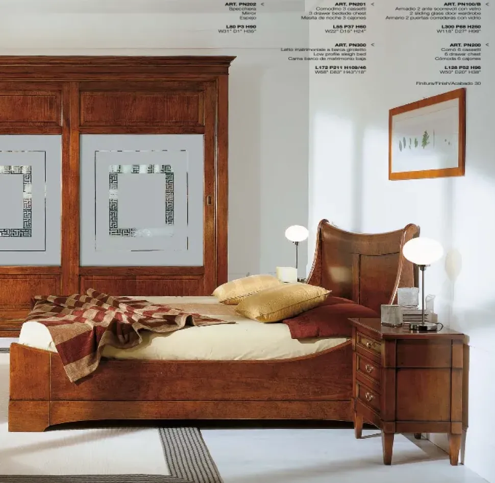 Letto matrimoniale Pn300 Parlani con un ribasso IMPERDIBILE