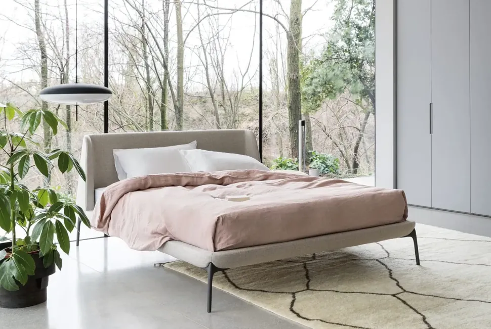 Letto matrimoniale Velvet Novamobili con un ribasso IMPERDIBILE