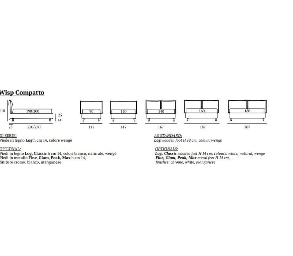 Letto matrimoniale Wisp b-side samoa Samoa con uno sconto IMPERDIBILE