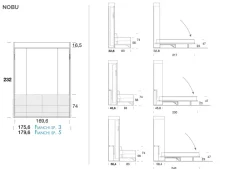Letto moderno a scomparsa Nobu- promo sul nuovo Clever a prezzo scontato