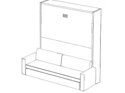 Letto moderno a scomparsa Letto a scomparsa a roma divano petrolio Artigianale a prezzo ribassato