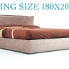 Letto moderno Chantal king size 180 Collezione esclusiva con un ribasso del 48%