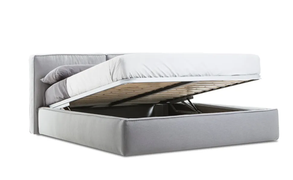 Letto moderno con contenitore herman king size 180 Collezione esclusiva a prezzo ribassato