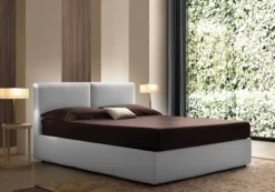Letto moderno con contenitore Pallante Artigianale a prezzo scontato