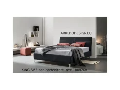 Letto moderno con contenitore Berry V&nice a prezzo scontato