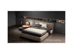 Letto moderno con contenitore Happy Samoa a prezzo scontato