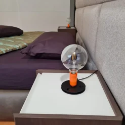 Letto moderno con contenitore Boiserie Conte a prezzo ribassato