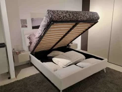Letto moderno con contenitore Letto plio con contenitore alto Oggioni a prezzo scontato