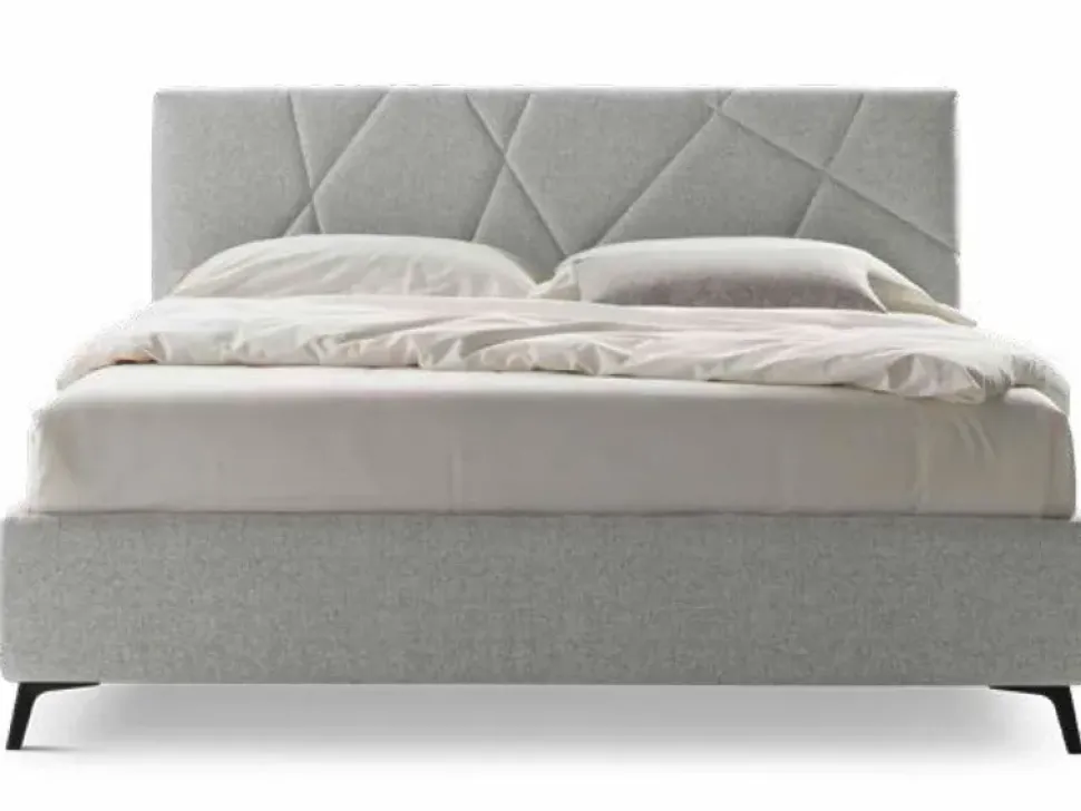Letto moderno con contenitore Chiara tessuto Stilfar a prezzo scontato