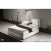 Letto moderno con contenitore Sharp Samoa a prezzo scontato