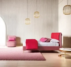 Letto moderno con contenitore Phlox Mottes selection a prezzo scontato