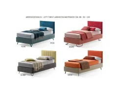Letto moderno con gambe Twist * Samoa a prezzo scontato