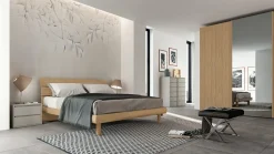 Letto moderno con gambe Teorema Santalucia a prezzo scontato