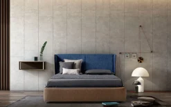 Letto moderno con giroletto Relax Novaluna a prezzo ribassato