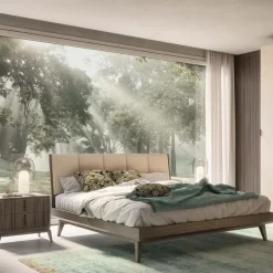 Letto moderno con piedini 1309 Mobilificio bellutti a prezzo ribassato