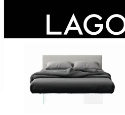 Letto moderno con piedini Air  Lago a prezzo ribassato