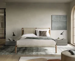 Letto moderno con piedini Tepu Dall'agnese a prezzo scontato