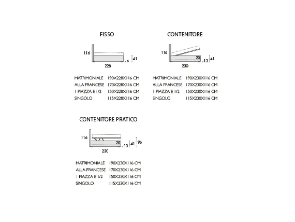 Letto moderno Cordelia Youdecor con un ribasso del 30%