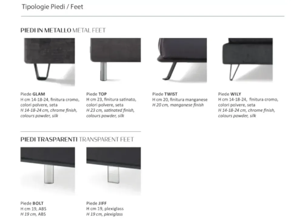 Letto moderno Crook Samoa con uno sconto del 35%