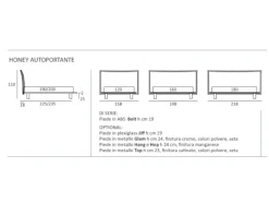 Letto moderno Honey Samoa scontato 35%