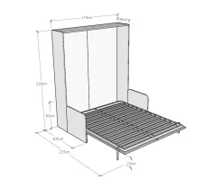 Letto moderno Kentaro sofà  Itamoby con uno sconto del 30%