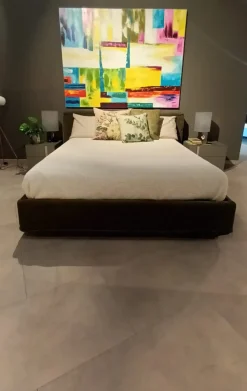 Letto moderno Letto matrimoniale flann  Ditre italia scontato 36%