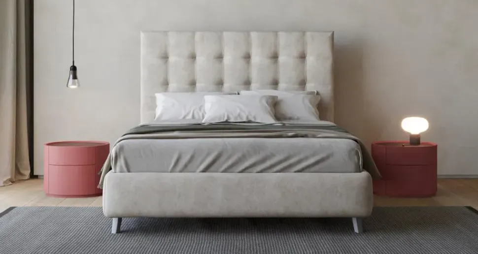 Letto moderno Letto mod.brooklyn di giessegi con contenitore scontato del 30% Giessegi con un ribasso del 50%