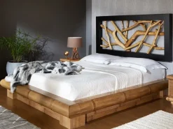 Letto moderno Virunga contenitore Outlet etnico con uno sconto del 11%