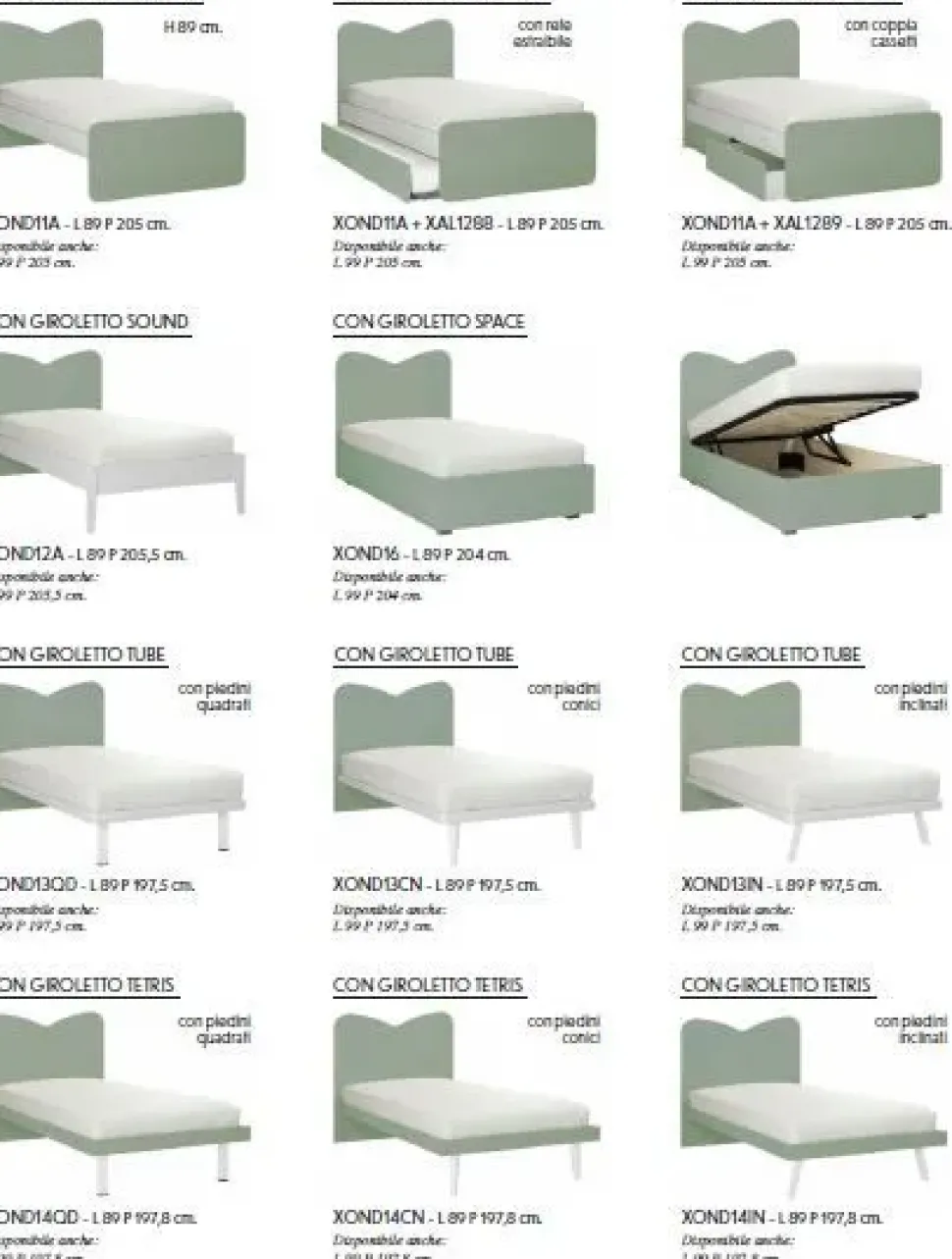 Letto Onda di Zg mobili scontato del 40%