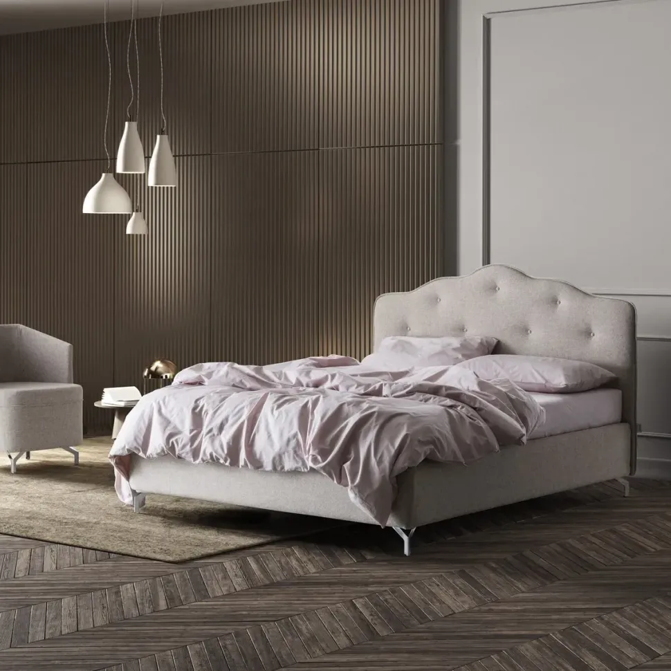 Letto piazza e mezzo con giroletto Barbara a prezzo riservato