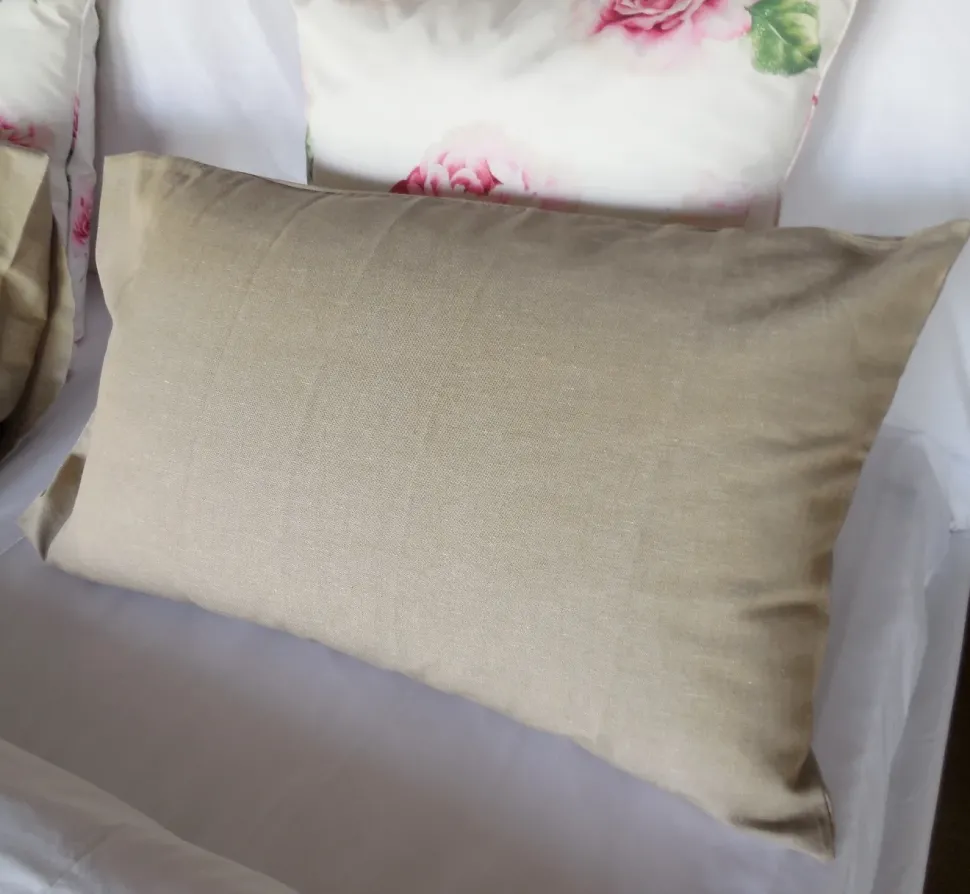 LETTO Set copripiumino lino ecru molteni home Molteni & c in OFFERTA OUTLET