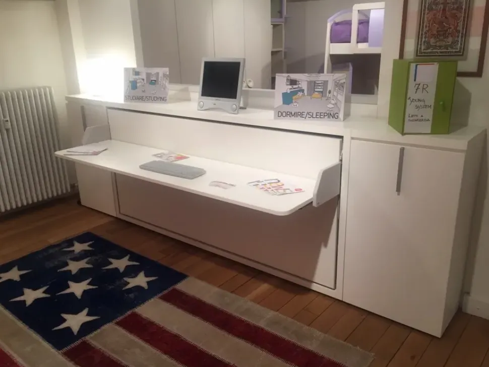 Letto singolo a scomparsa Kali 90 board Clei a prezzo ribassato