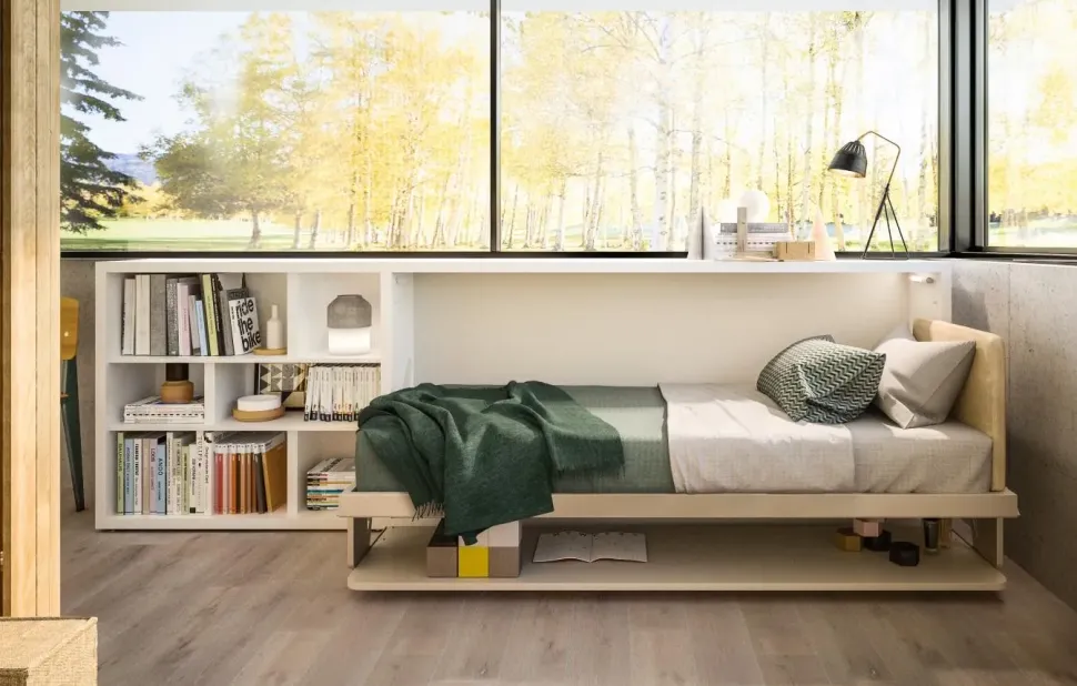 Letto singolo a scomparsa Kali 90 board Clei a prezzo ribassato